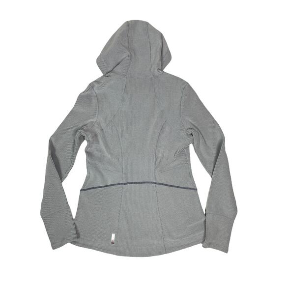 Zella gray 1/4 zip hooded sweater small - Picture 3 of 5